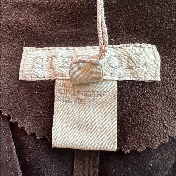 Stetson Chocolate Brown Supple Suede Leather Tunic W/Western Style Stitching L - Picture 6 of 16